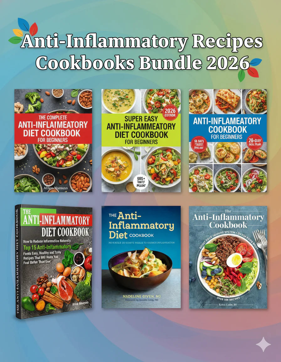 Anti-Inflammatory Cookbooks E-Bundle 2026 – Includes 10+ Free Bonuses!