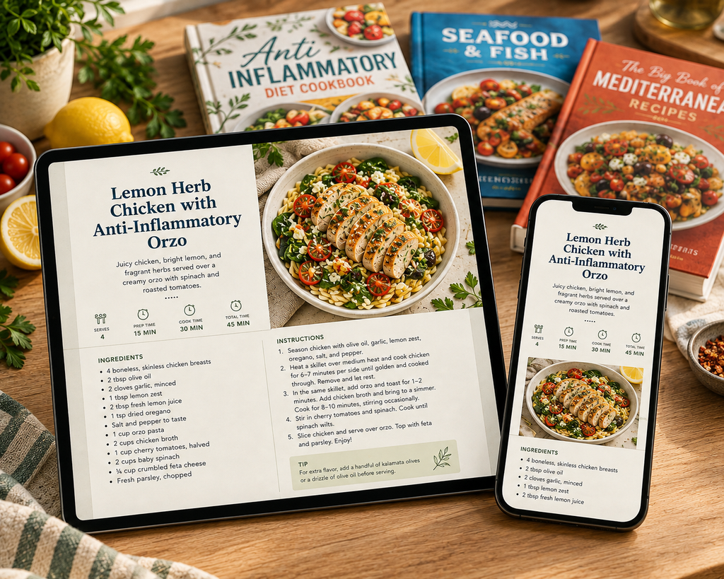 Anti-Inflammatory Cookbooks E-Bundle 2026  – Includes 14+ Free Bonuses!